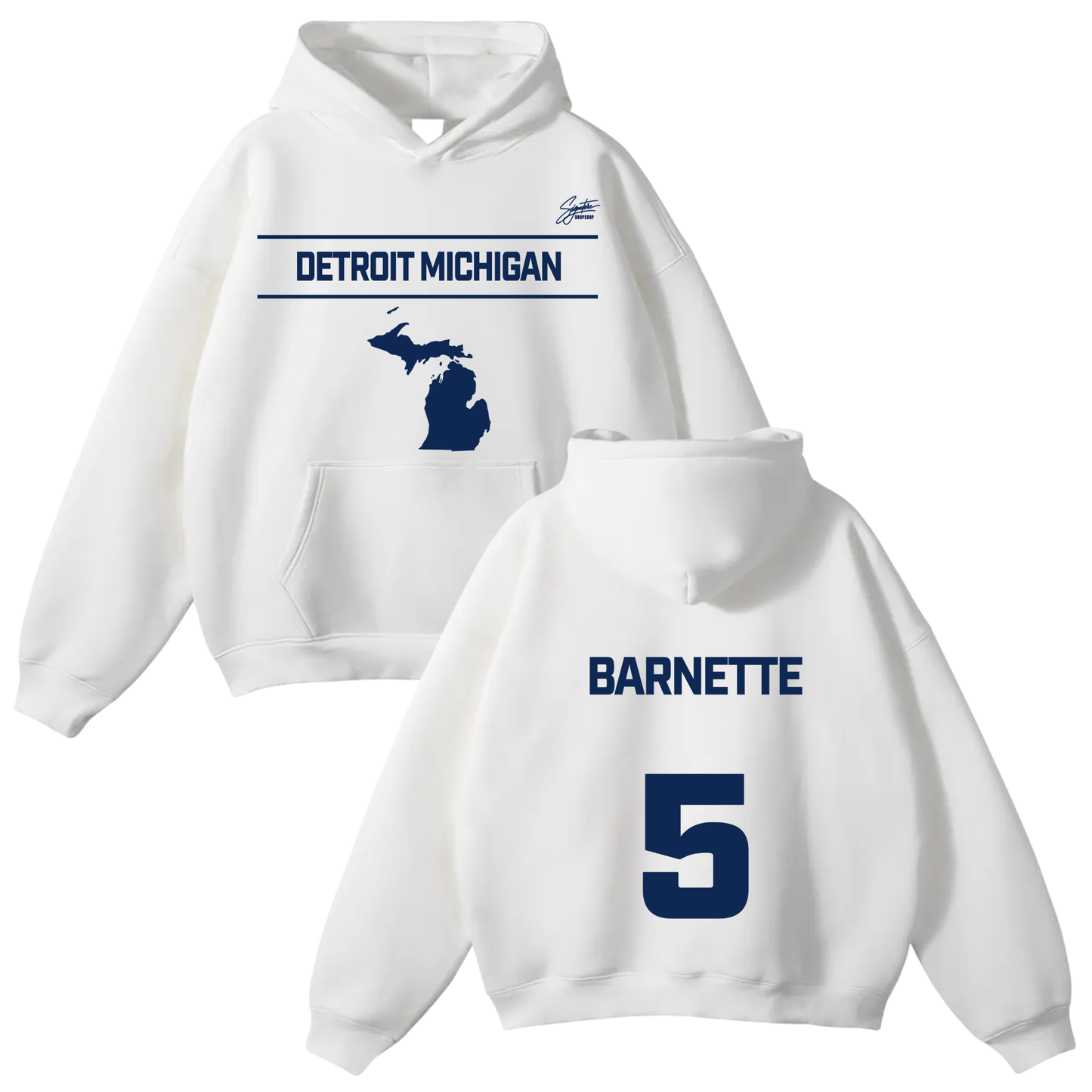 Temperence Barneyye Oversize Fleeced Hoodie