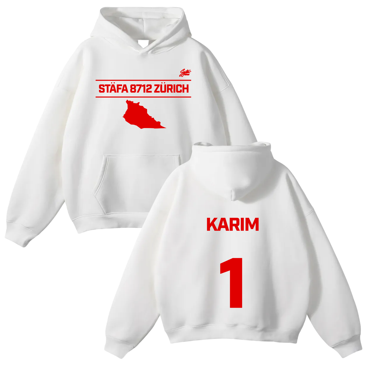Karim Roushdy Oversize Fleeced Hoodie