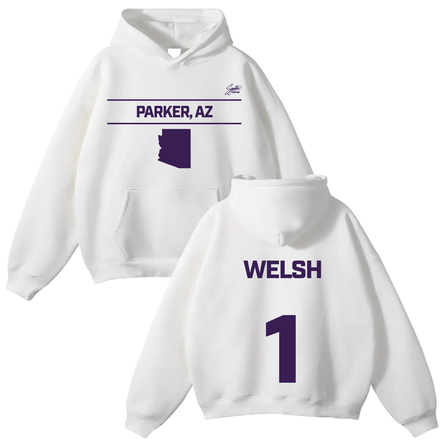 Darwin Welsh Oversize Fleeced Hoodie