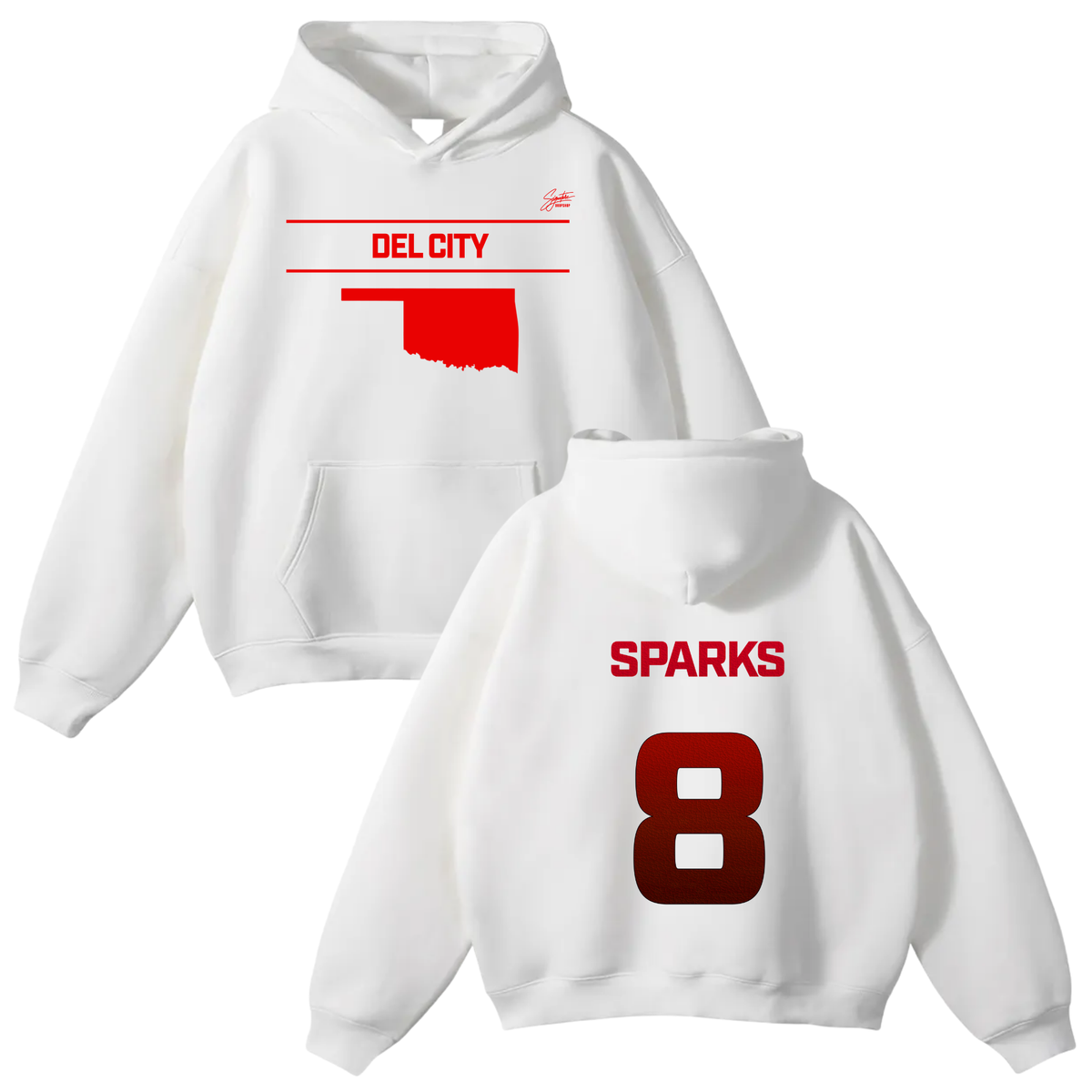 Tyjia Sparks Oversize Fleeced Hoodie