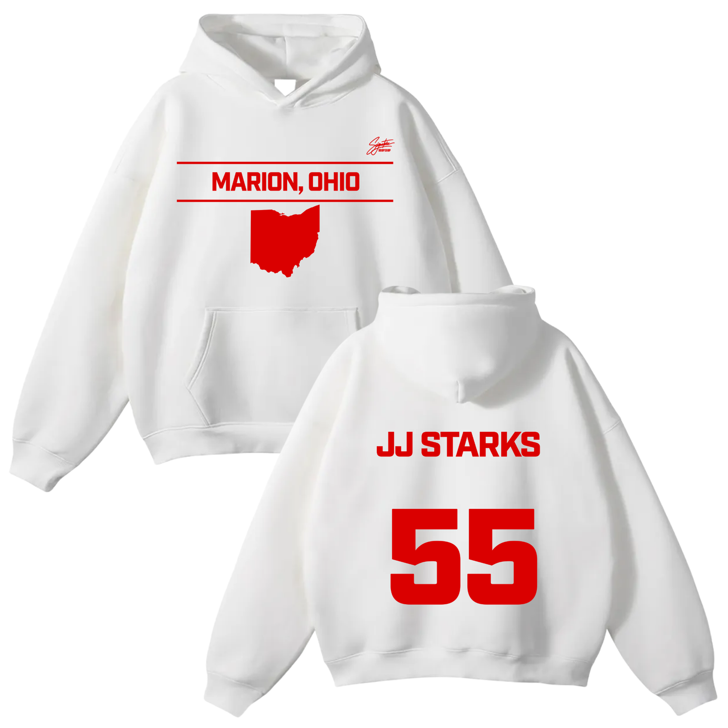 Jamarie “JJ” Starks Oversize Fleeced Hoodie