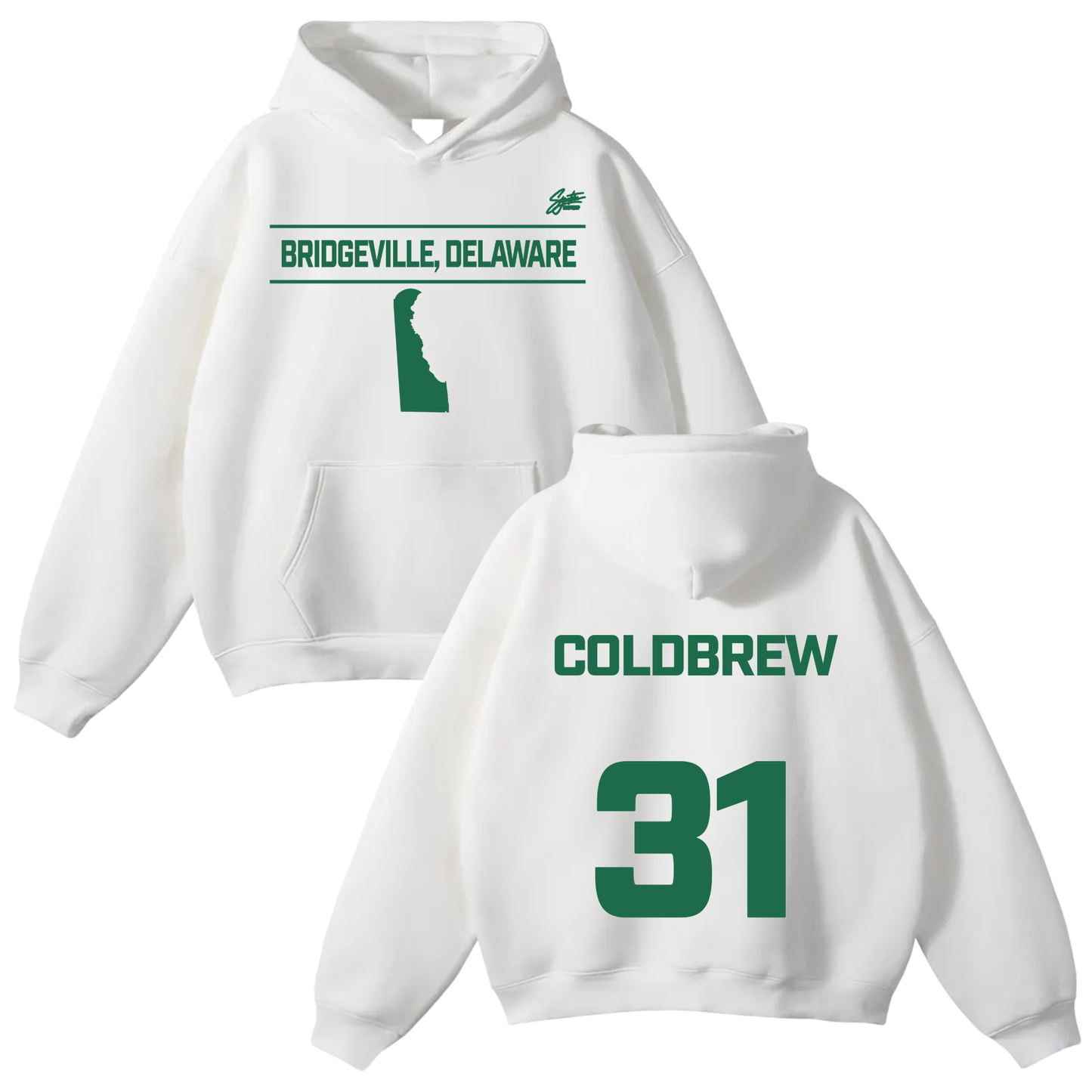 Michael Brewer II Oversize Fleeced Hoodie