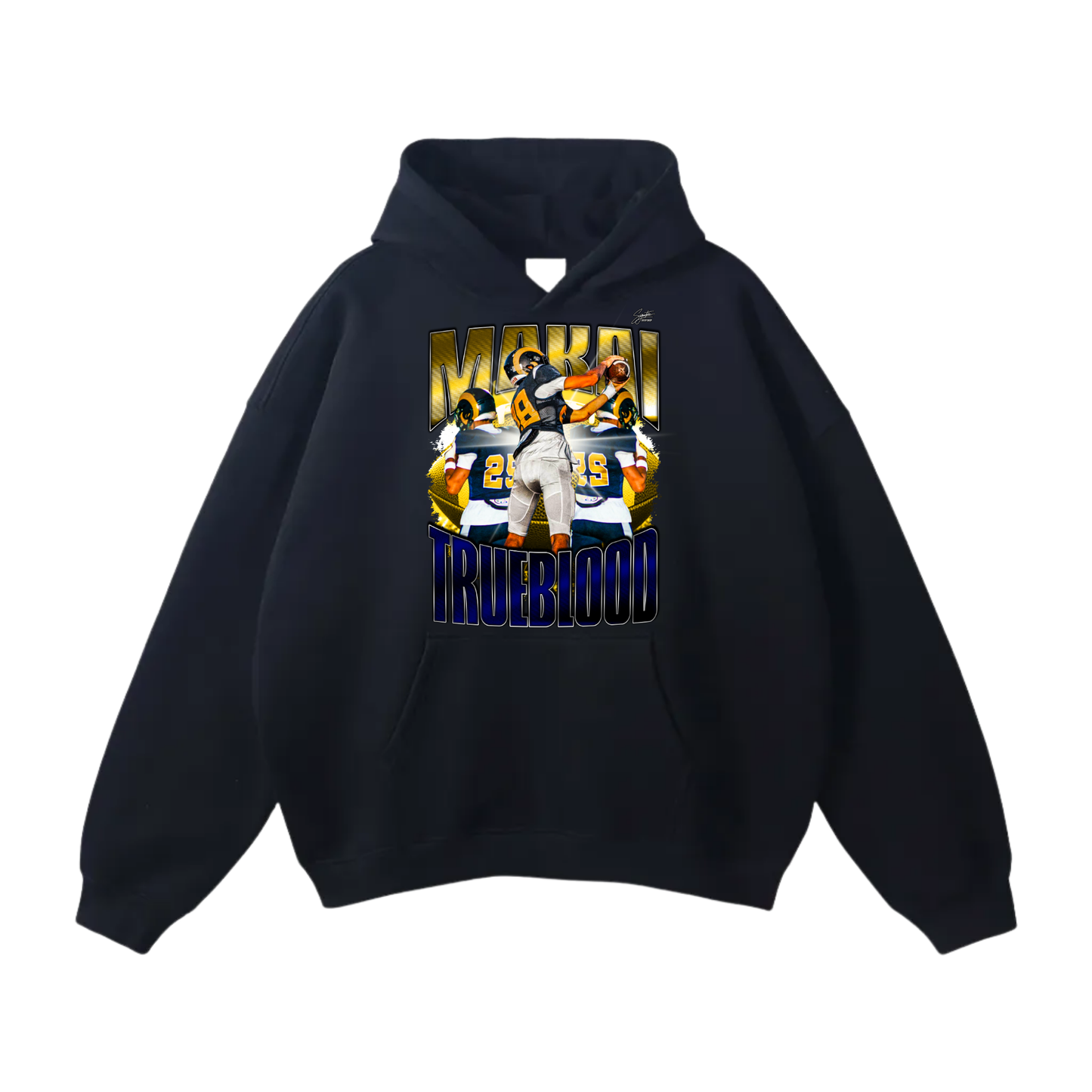 Makai Trueblood  Oversize Fleeced Hoodie