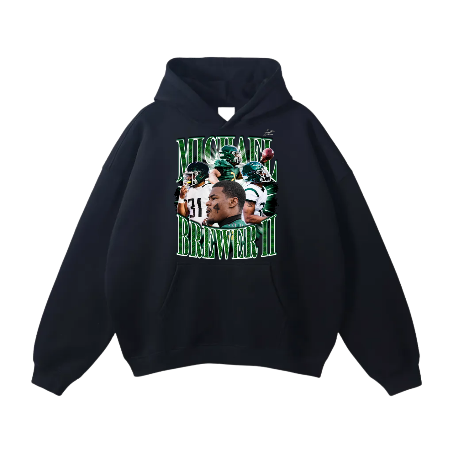 Michael Brewer II Oversize Fleeced Hoodie