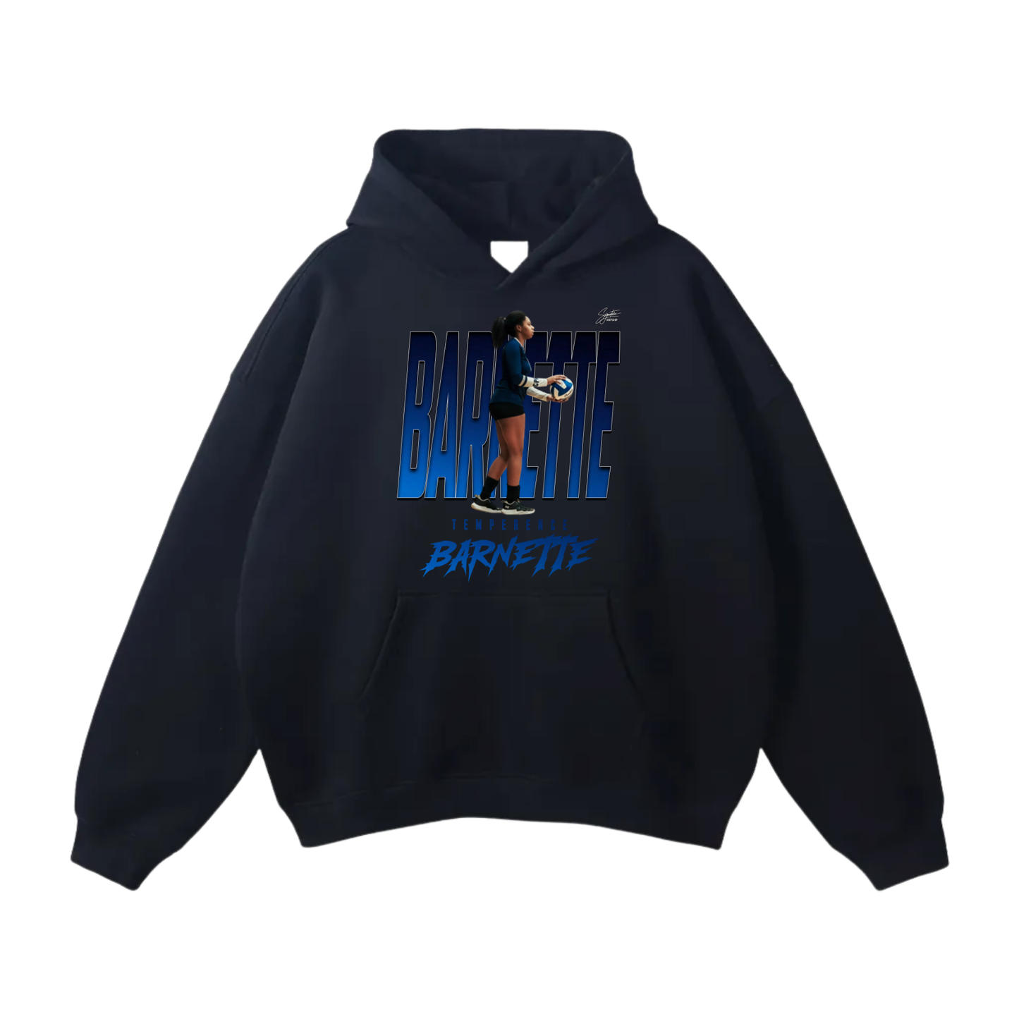 Temperence Barneyye Oversize Fleeced Hoodie