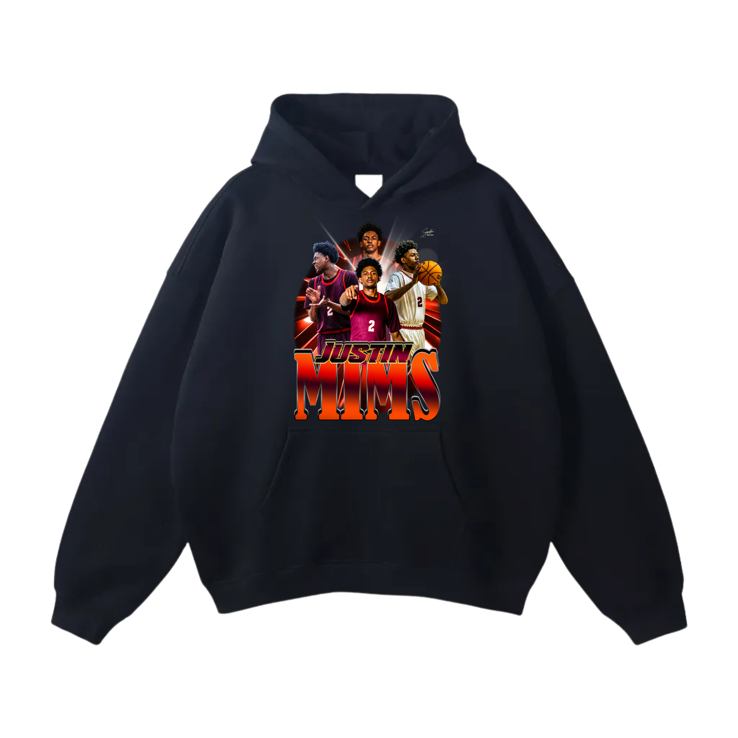 Justin Mims Oversize Fleeced Hoodie