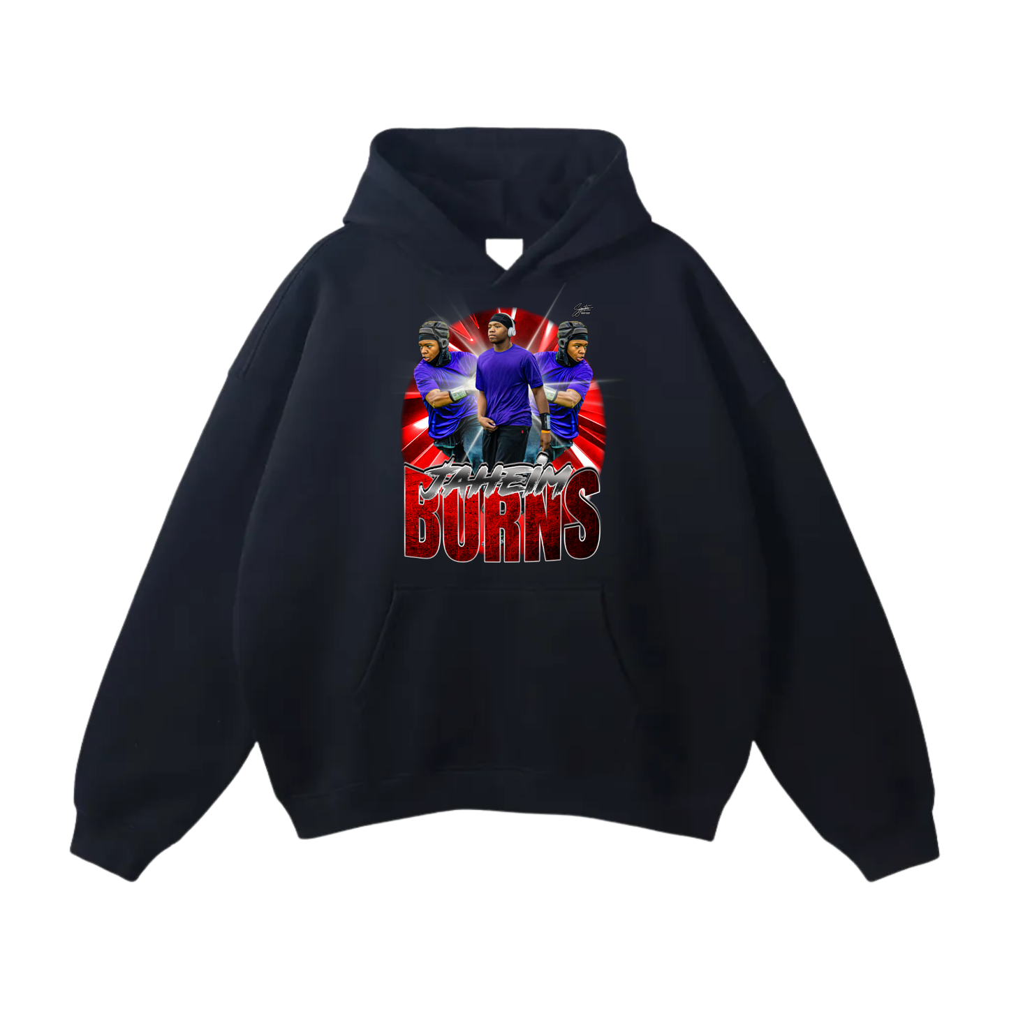 Jaheim Burns Oversize Fleeced Hoodie
