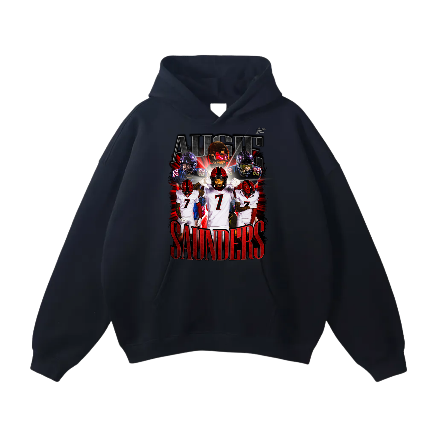 Augus Saunders Oversize Fleeced Hoodie