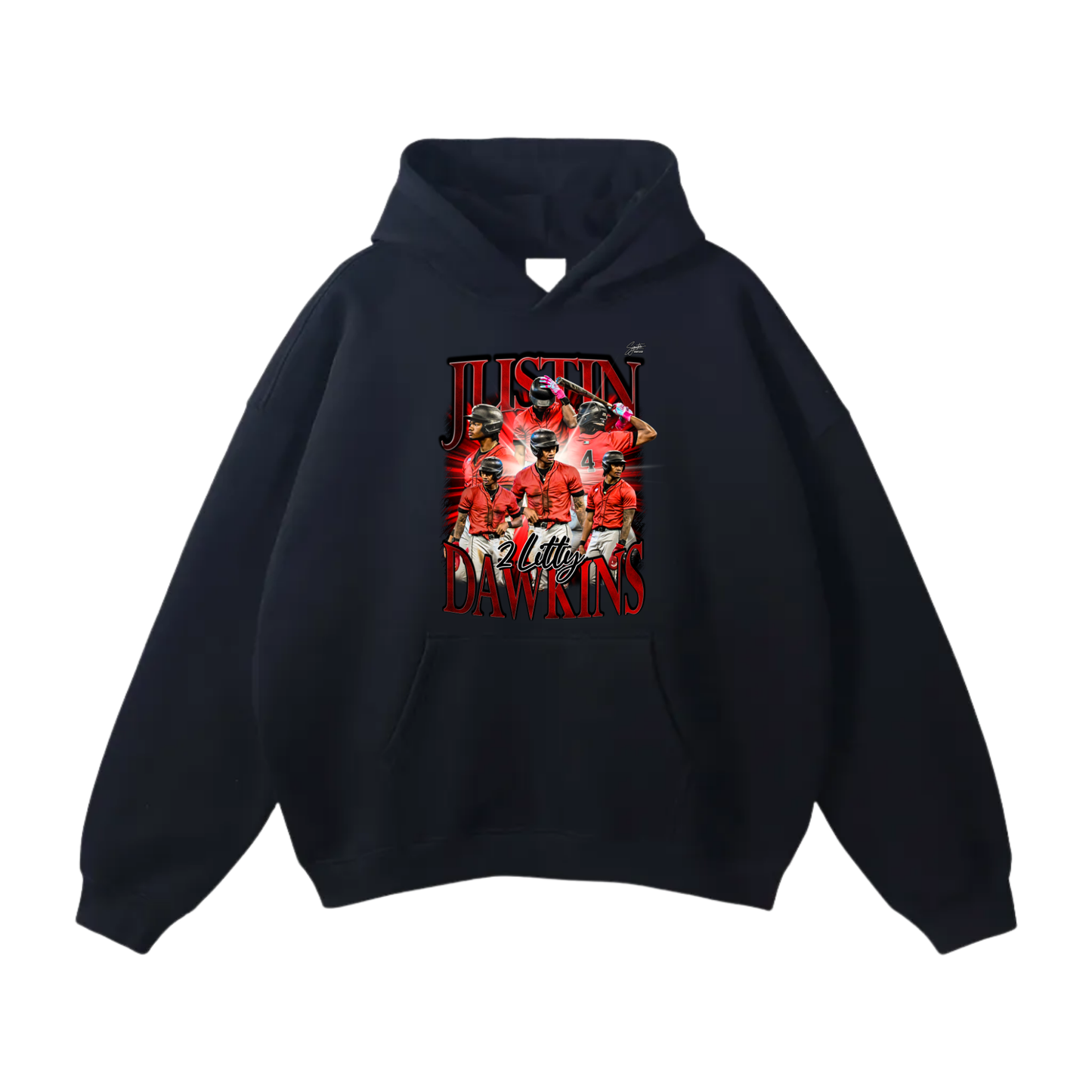 Justin Dawkins Oversize Fleeced Hoodie