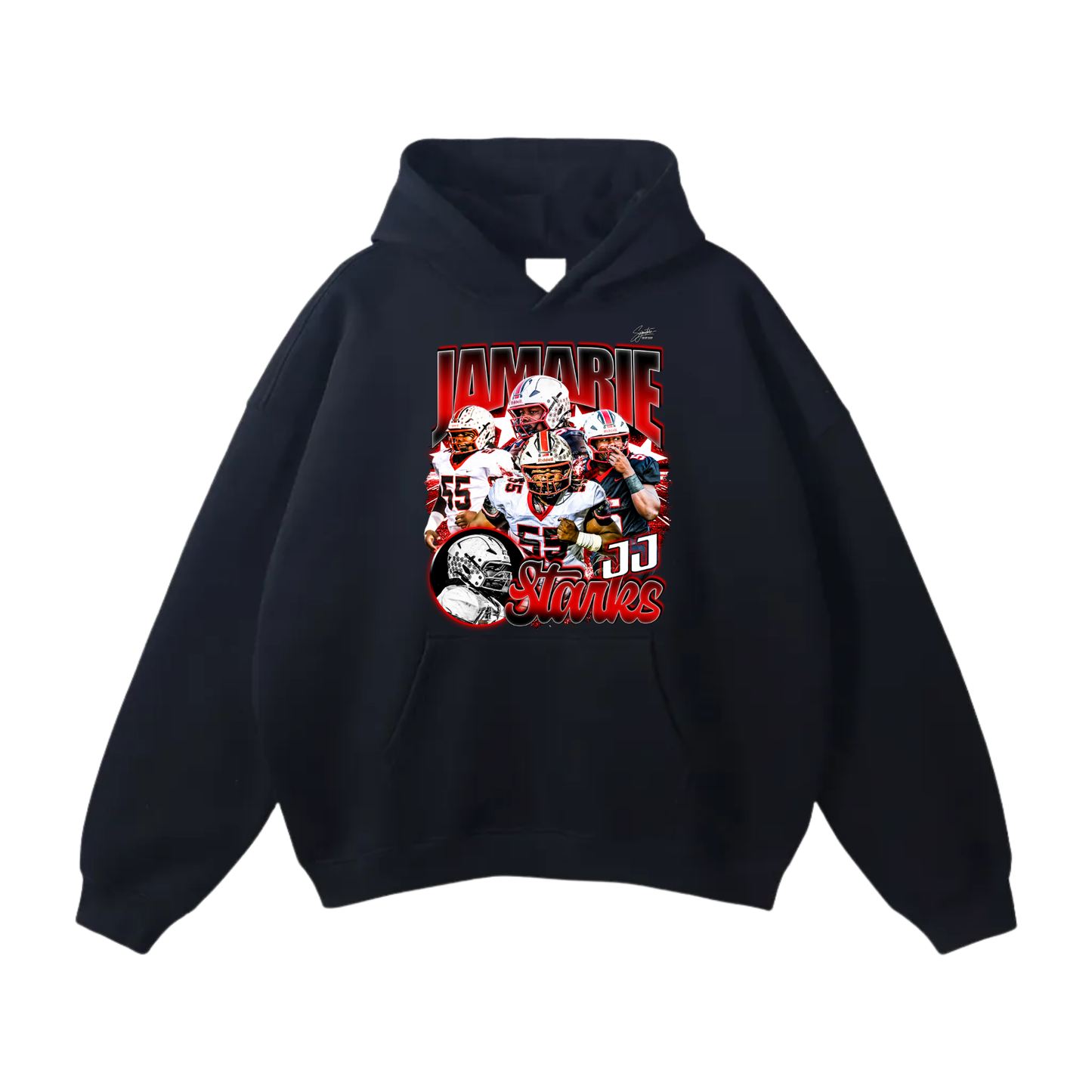 Jamarie “JJ” Starks Oversize Fleeced Hoodie