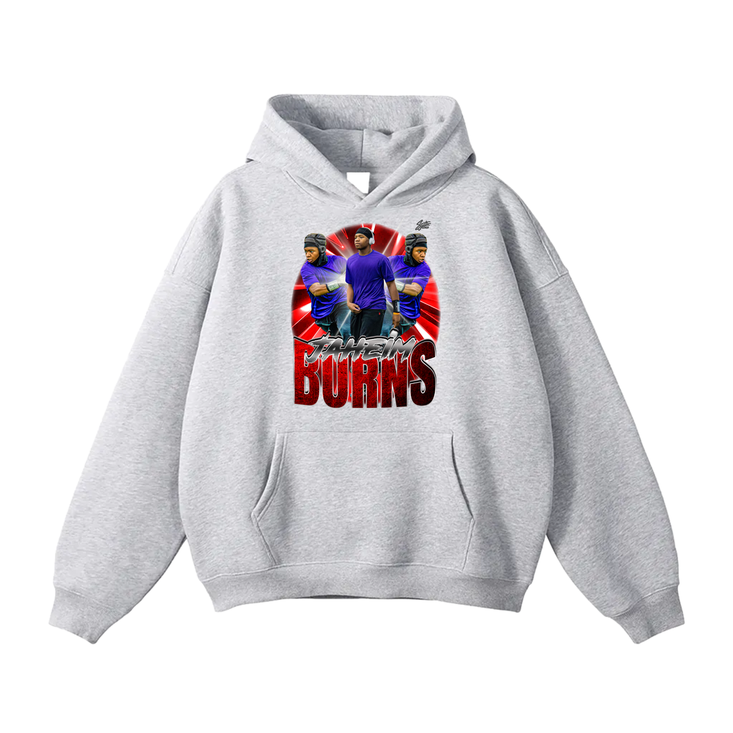 Jaheim Burns Oversize Fleeced Hoodie