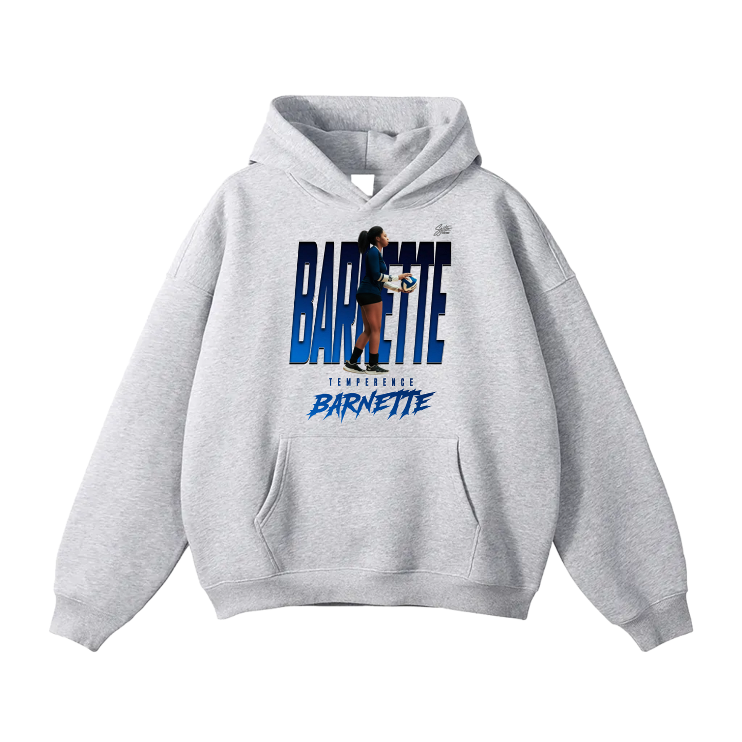 Temperence Barneyye Oversize Fleeced Hoodie