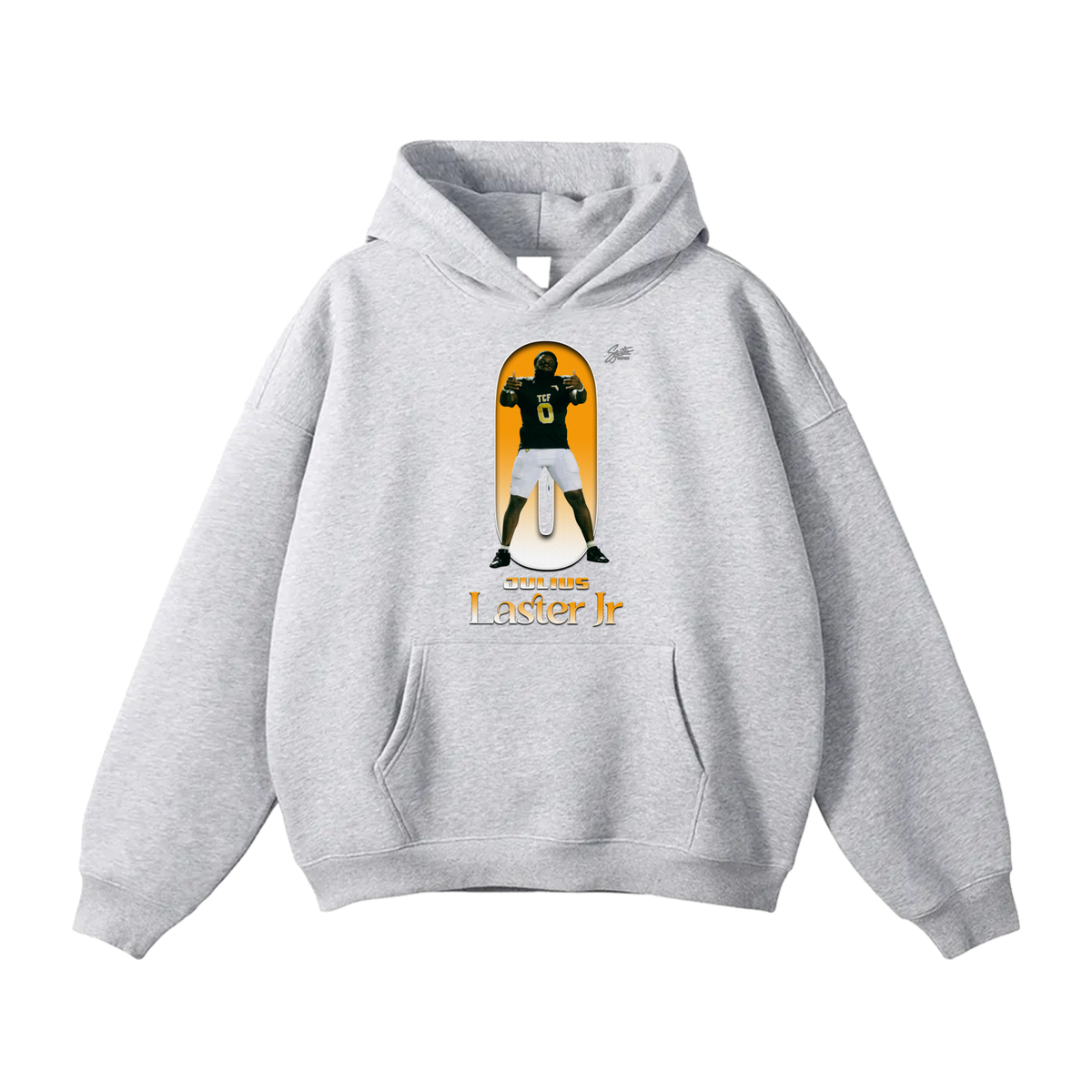 Julius Laster Jr Oversize Fleeced Hoodie