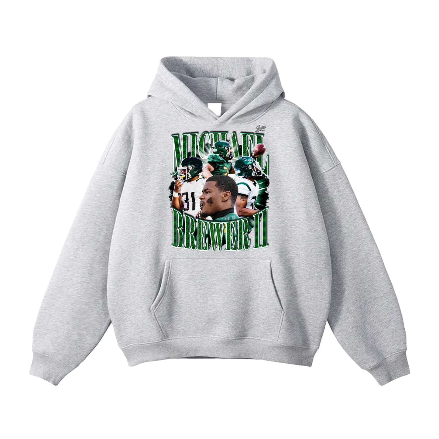 Michael Brewer II Oversize Fleeced Hoodie