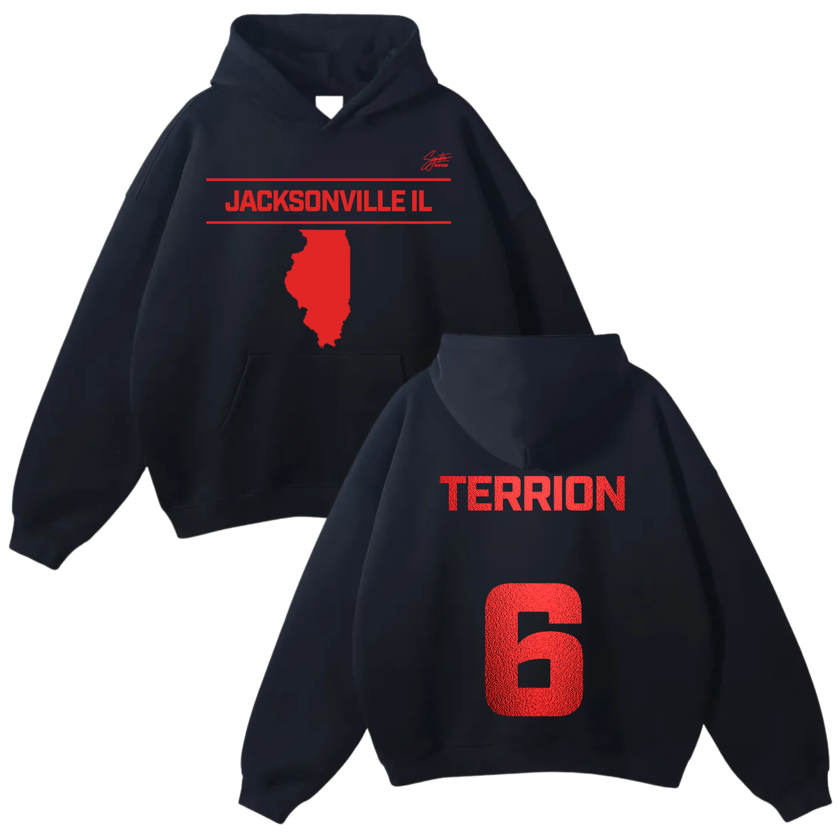 Terrion Jackson Oversize Fleeced Hoodie