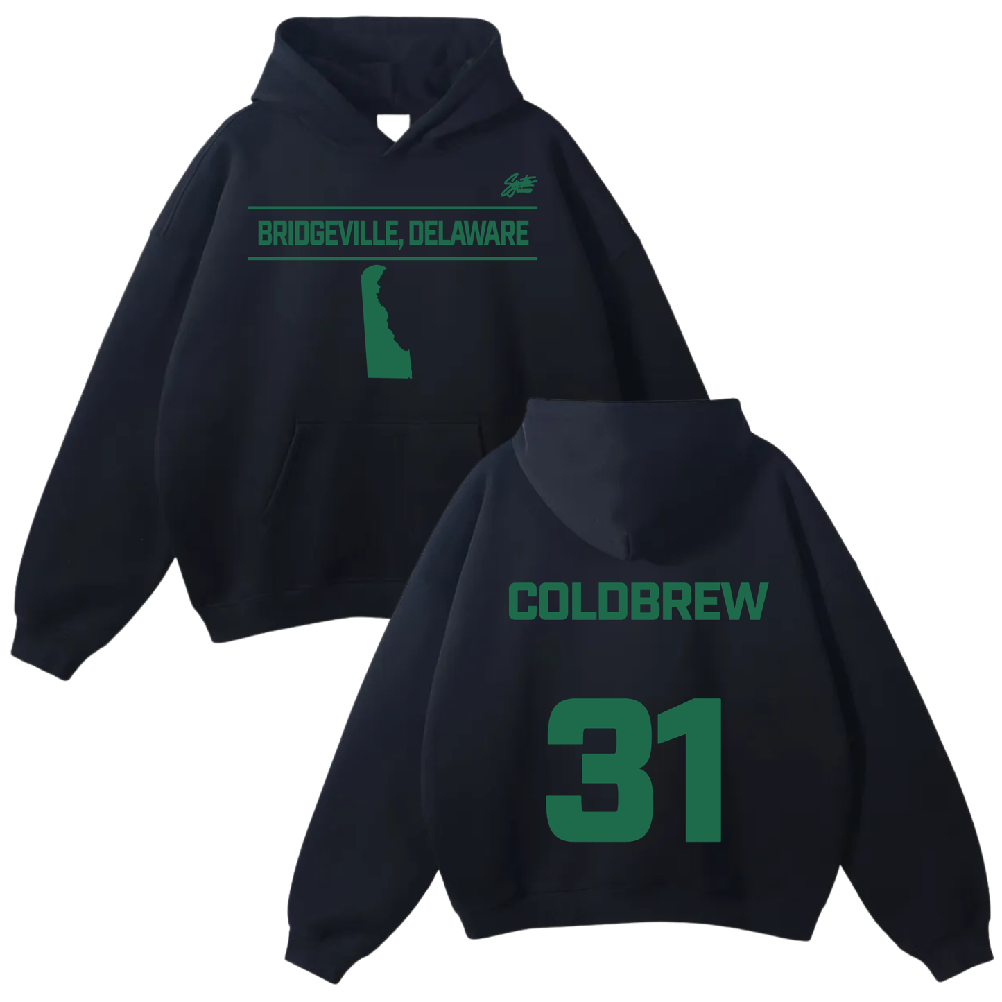 Michael Brewer II Oversize Fleeced Hoodie