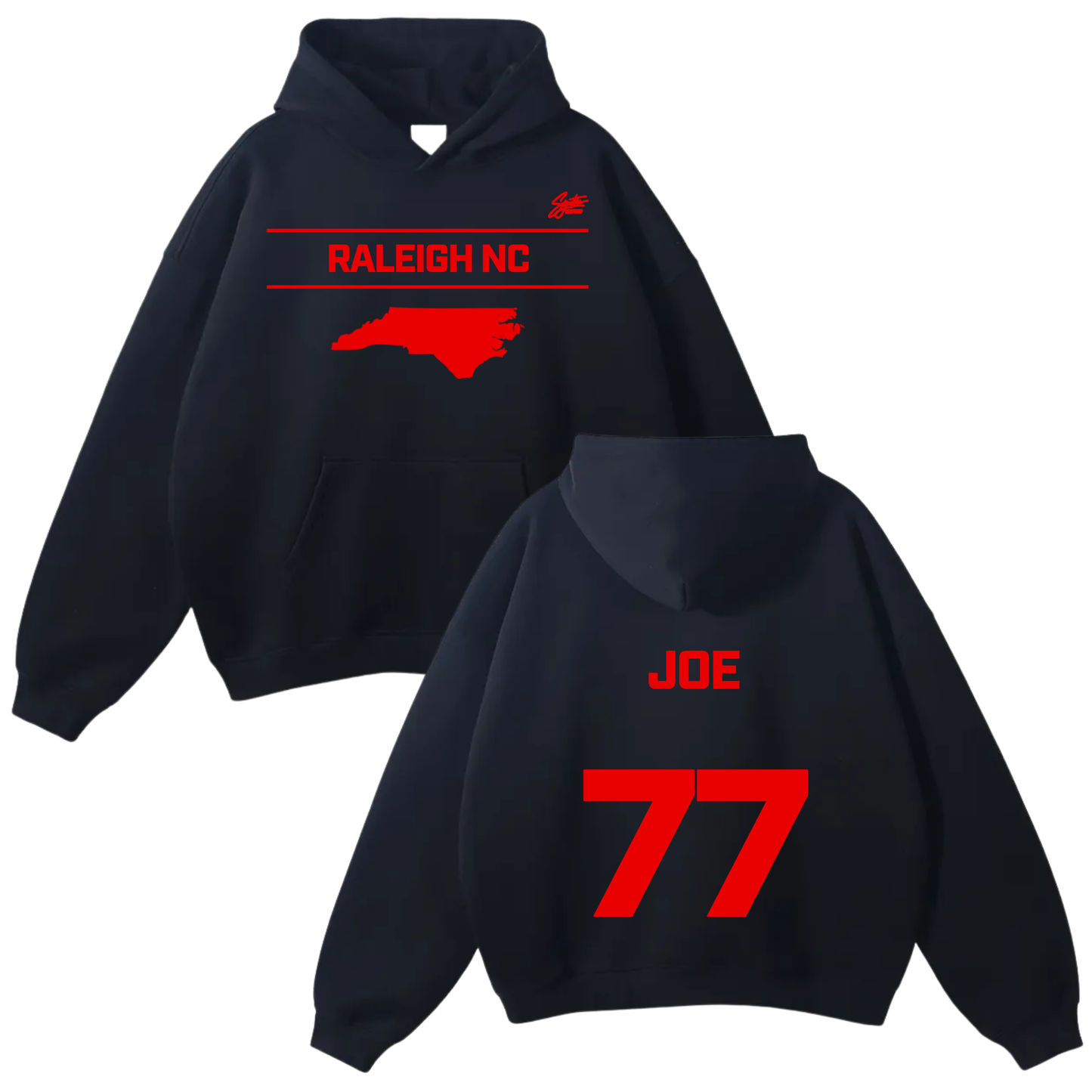Joe McLamb Oversize Fleeced Hoodie