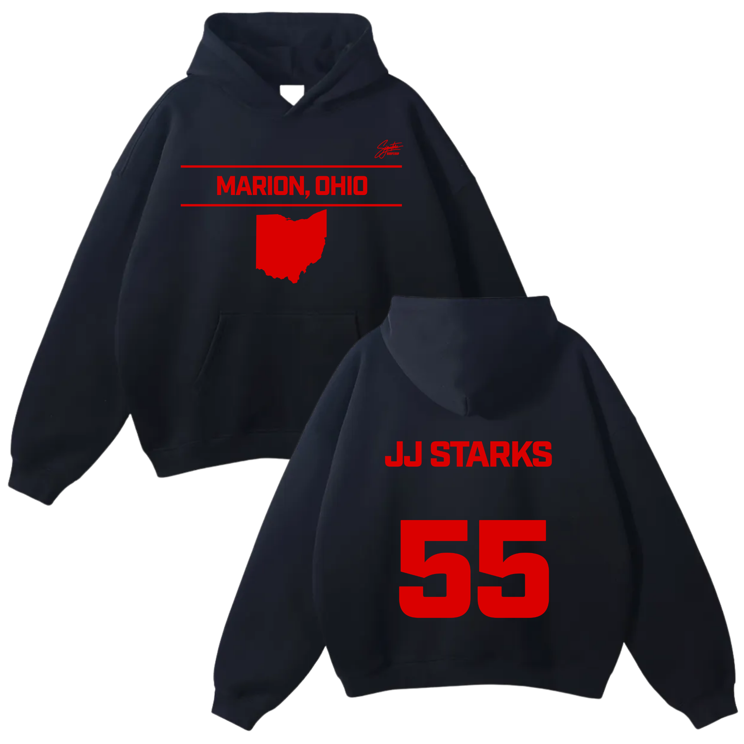 Jamarie “JJ” Starks Oversize Fleeced Hoodie
