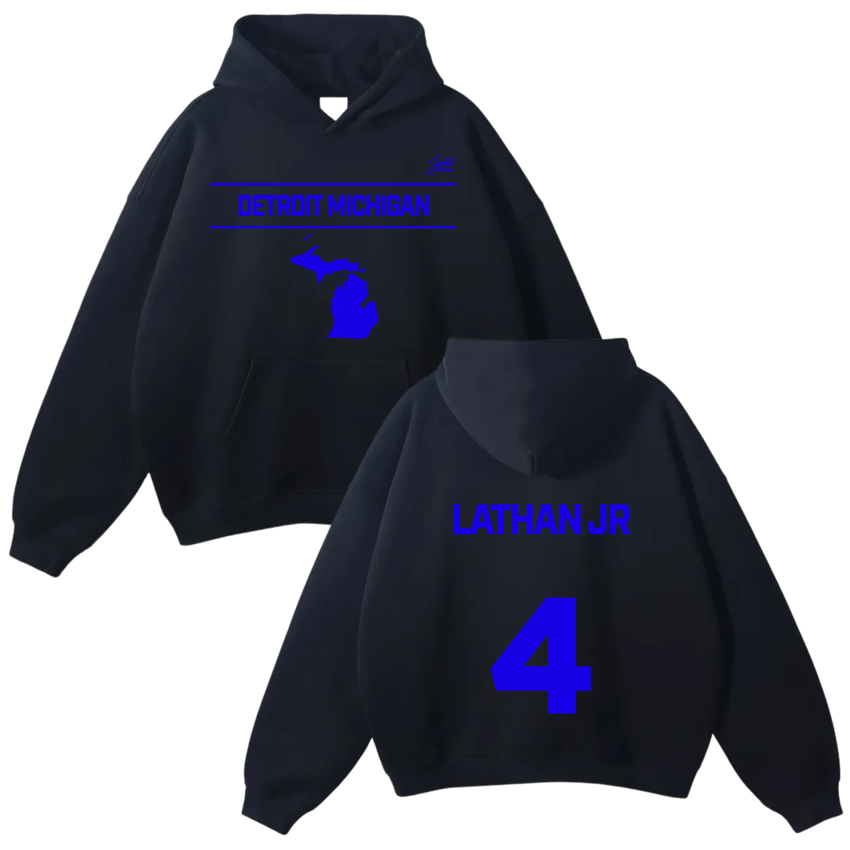 Nathaniel Lathan Jr Oversize Fleeced Hoodie