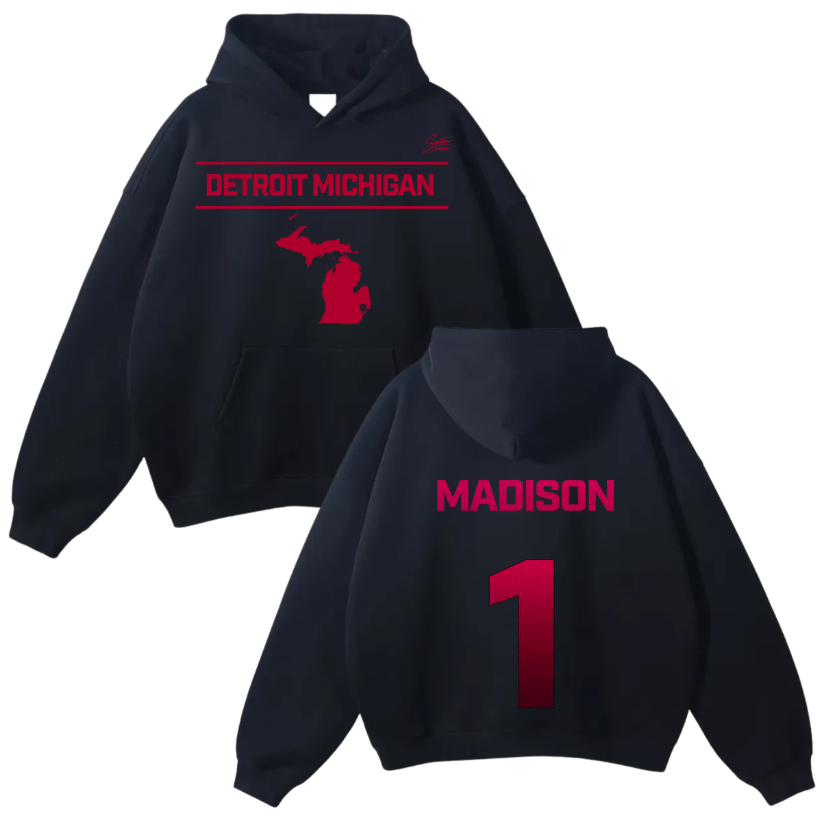 Al’naijah Madison Oversize Fleeced Hoodie