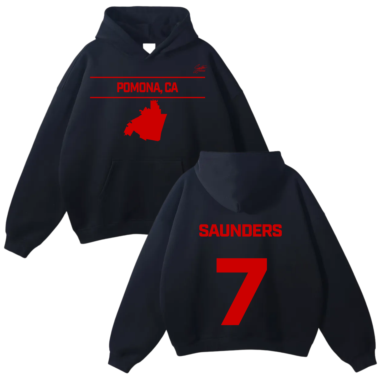 Augus Saunders Oversize Fleeced Hoodie