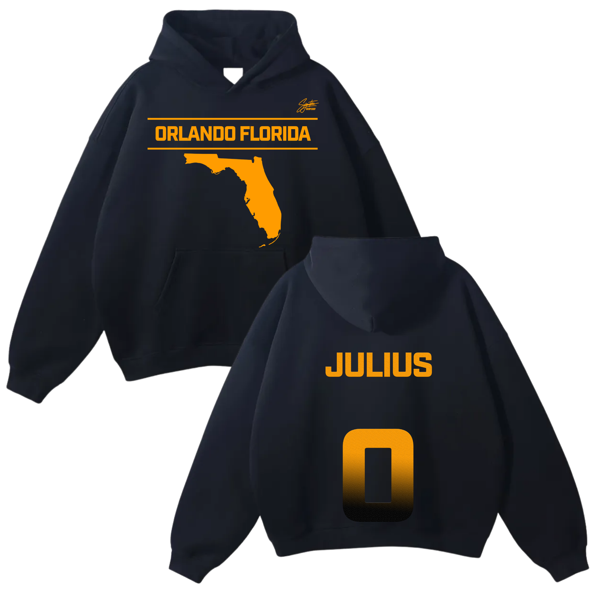 Julius Laster Jr Oversize Fleeced Hoodie