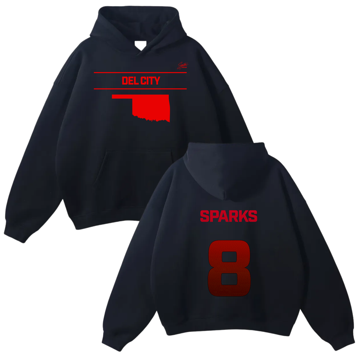 Tyjia Sparks Oversize Fleeced Hoodie