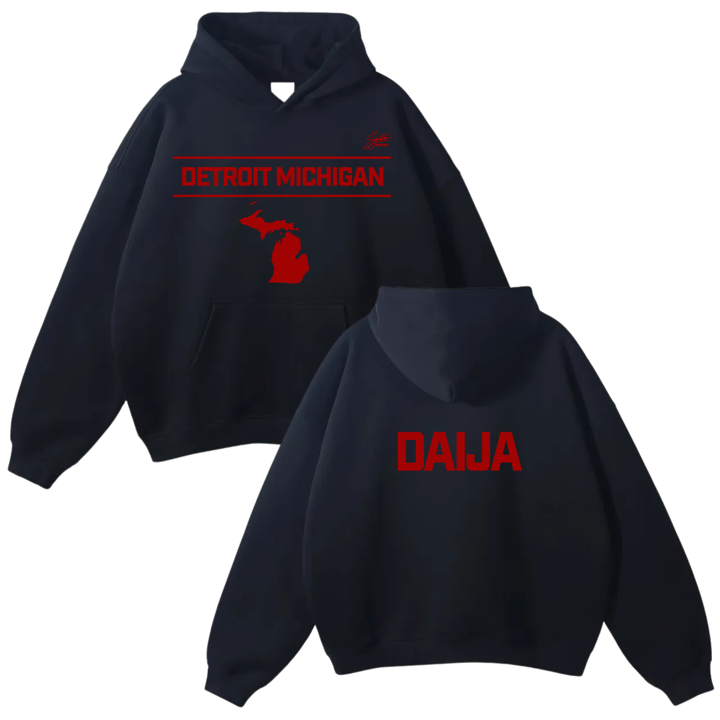 Daija Harper Oversize Fleeced Hoodie