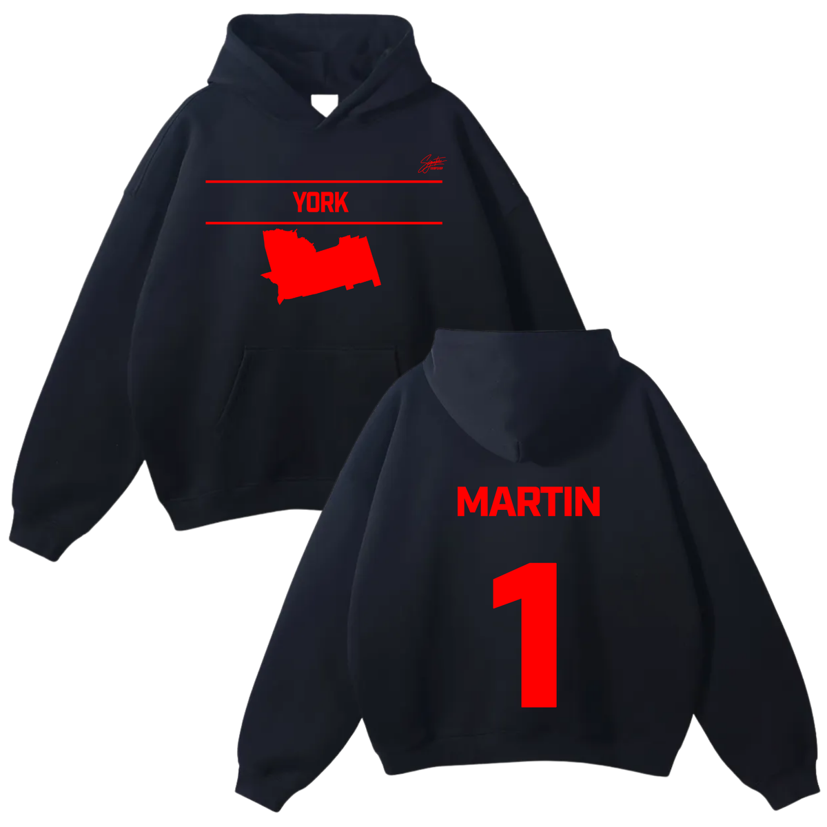 Demonte Martin Oversize Fleeced Hoodie