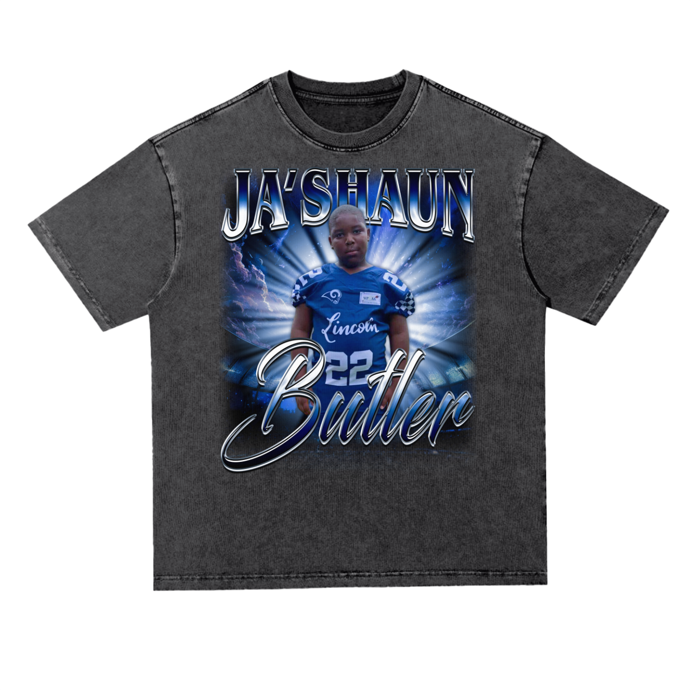 Ja'Shaun Butler Oversized Acid wash T-shirt
