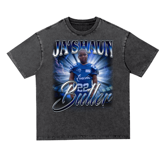 Ja'Shaun Butler Oversized Acid wash T-shirt