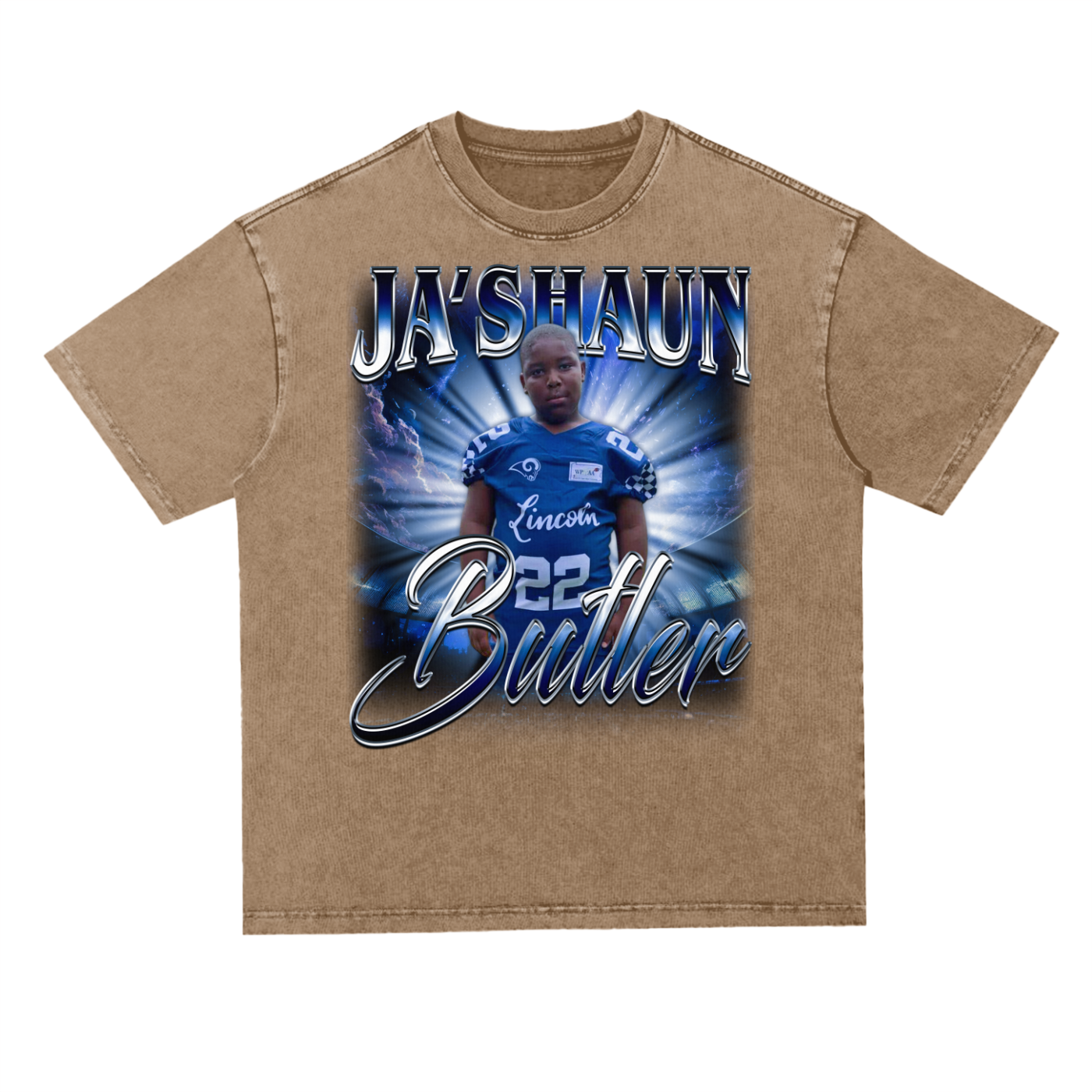 Ja'Shaun Butler Oversized Acid wash T-shirt