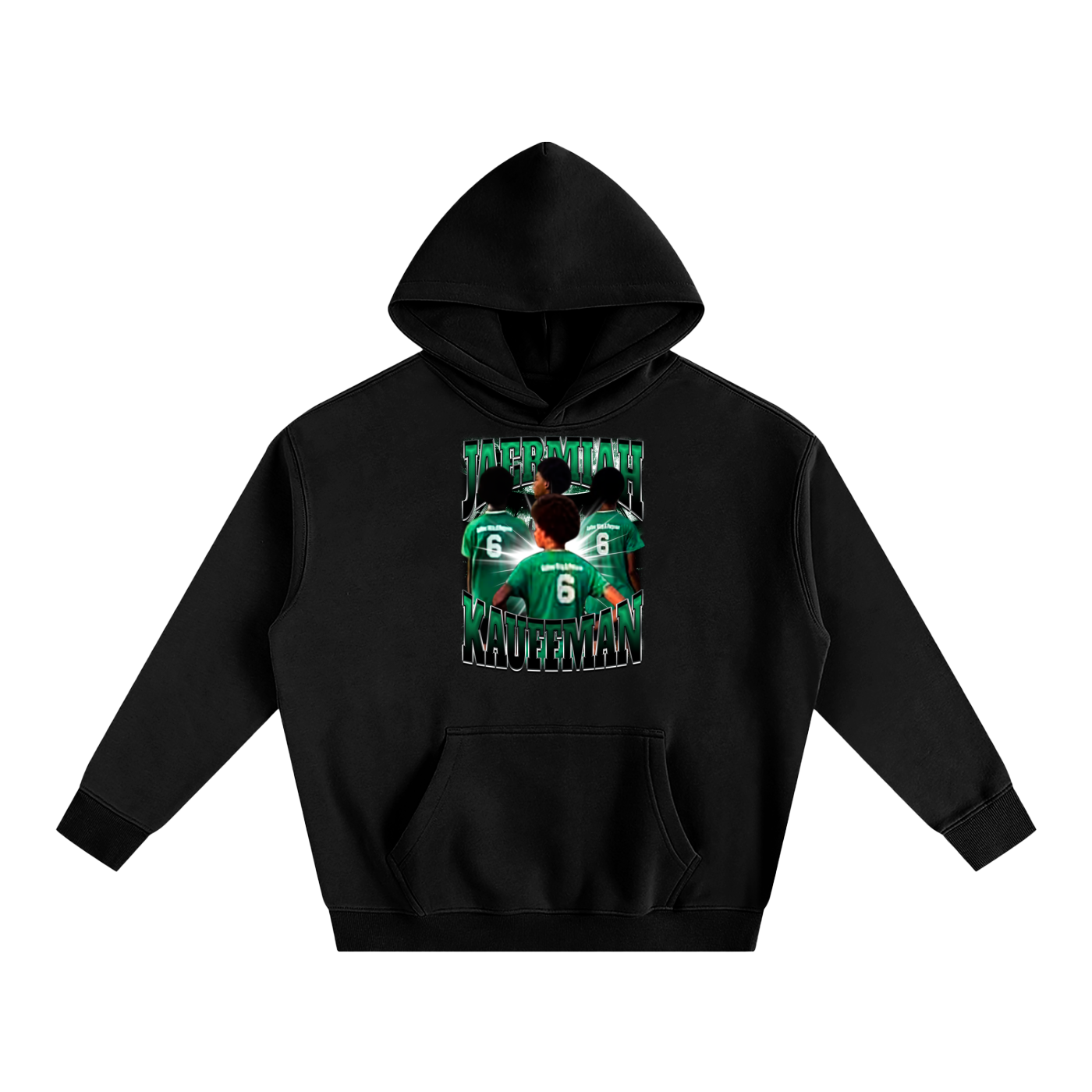 Jaermiah Kauffman Oversize Fleeced Hoodie