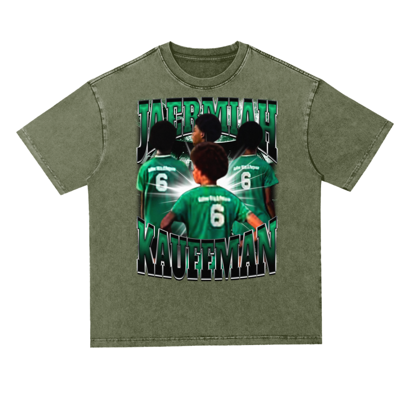 Jaermiah Kauffman Oversized Acid wash T-shirt