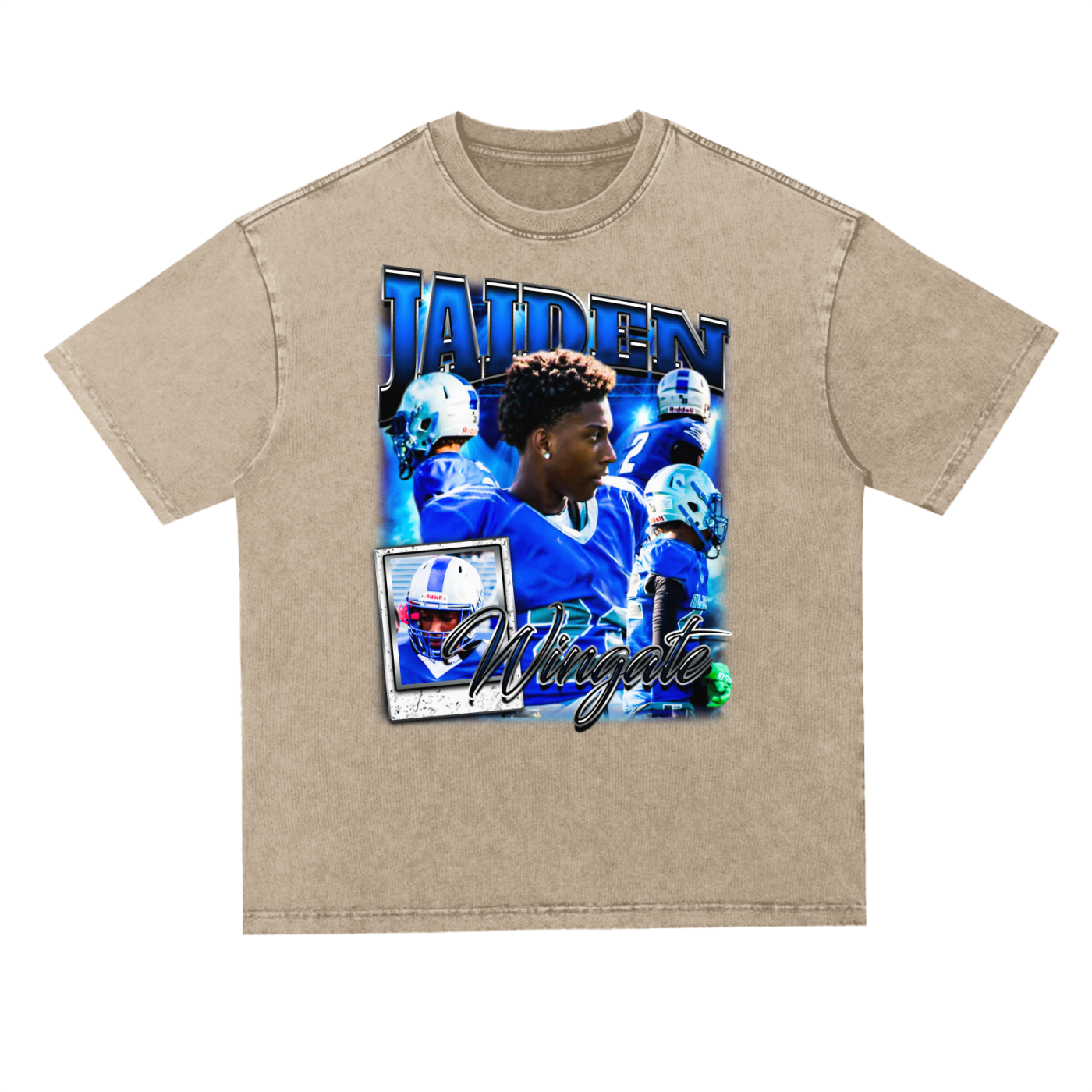 Jaiden Wingate Oversized Acid wash T-shirt