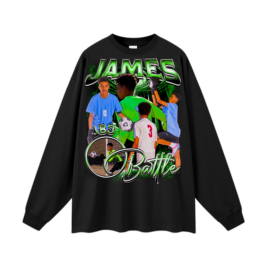 James Battle Oversized Long Sleeve Tee