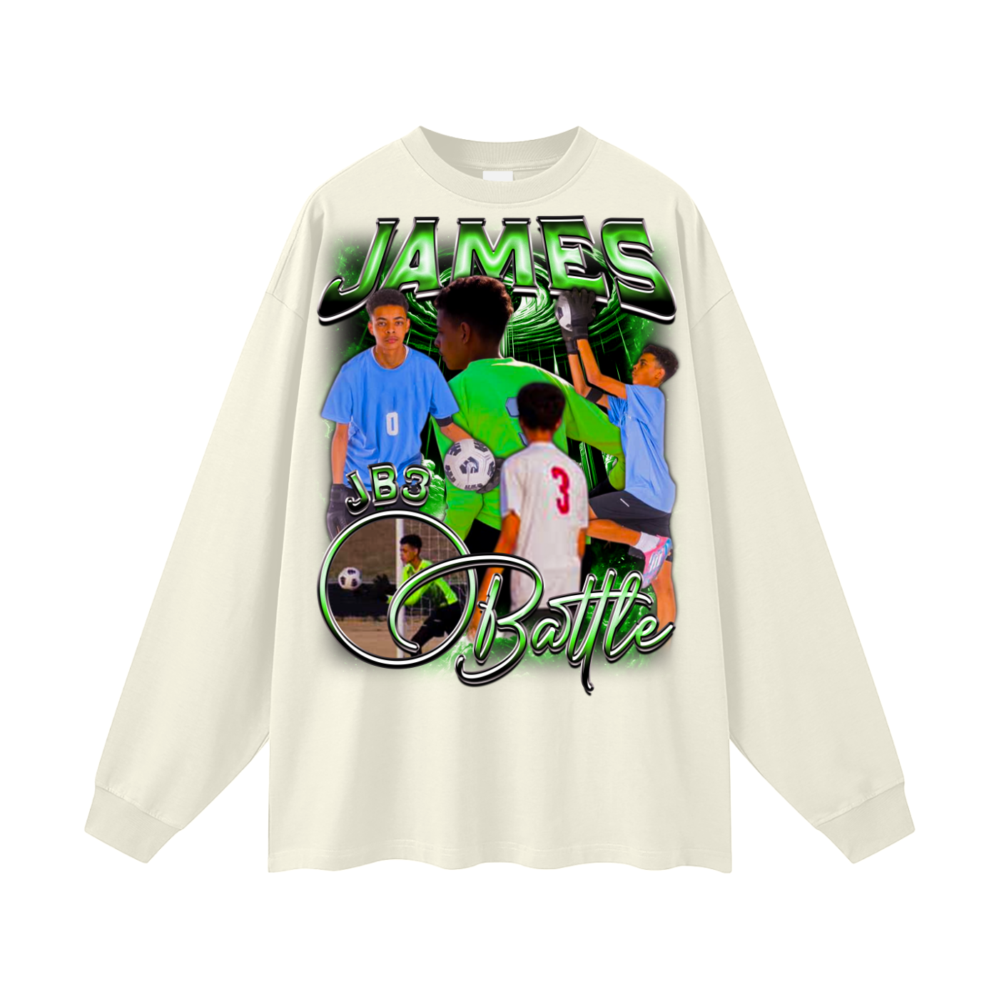 James Battle Oversized Long Sleeve Tee