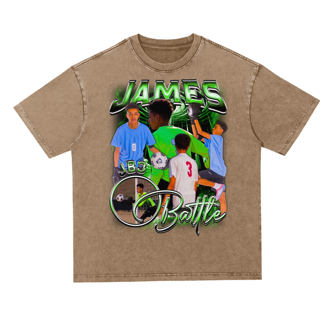 James Battle Oversized Acid wash T-shirt