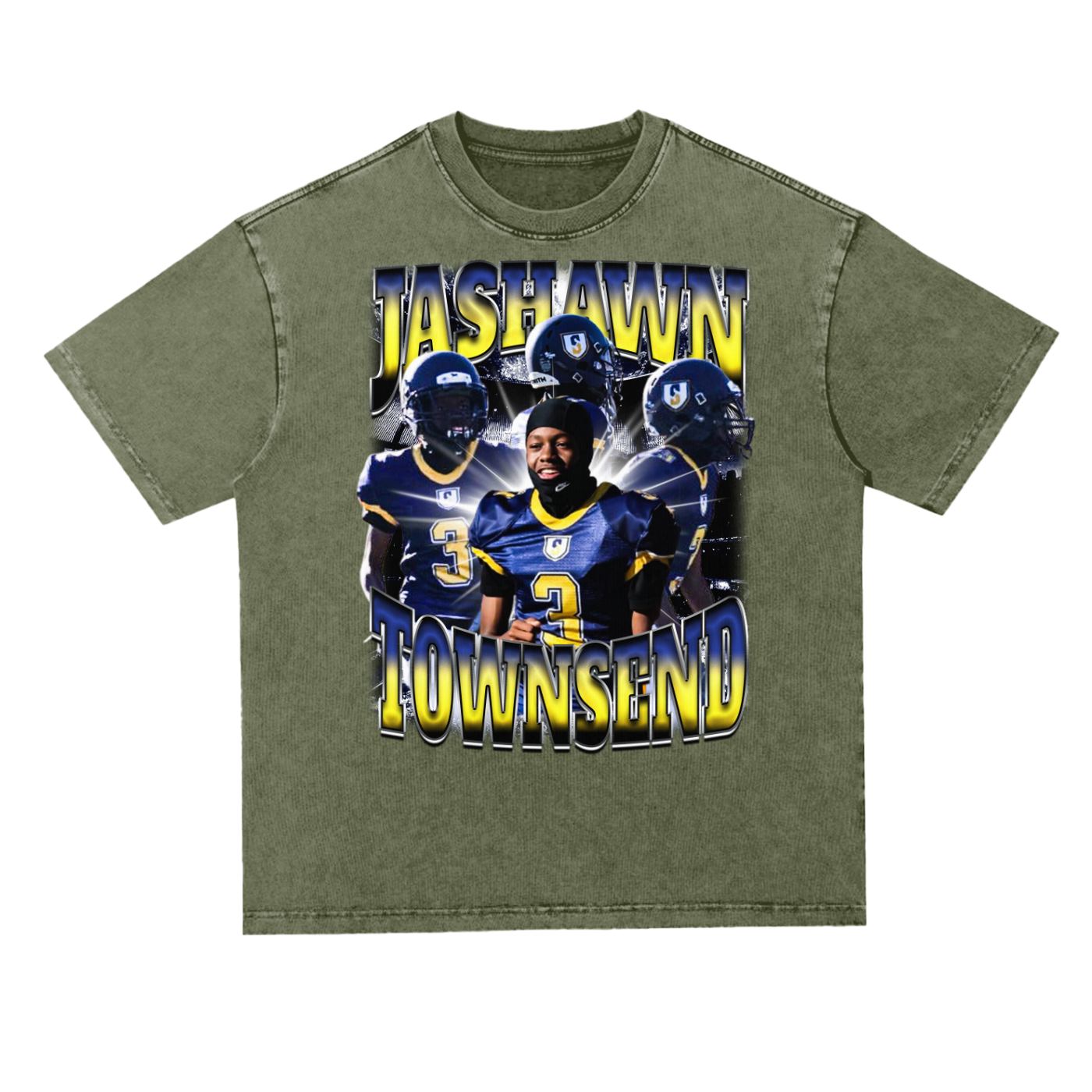 Jashawn Townsend Oversized Acid wash T-shirt