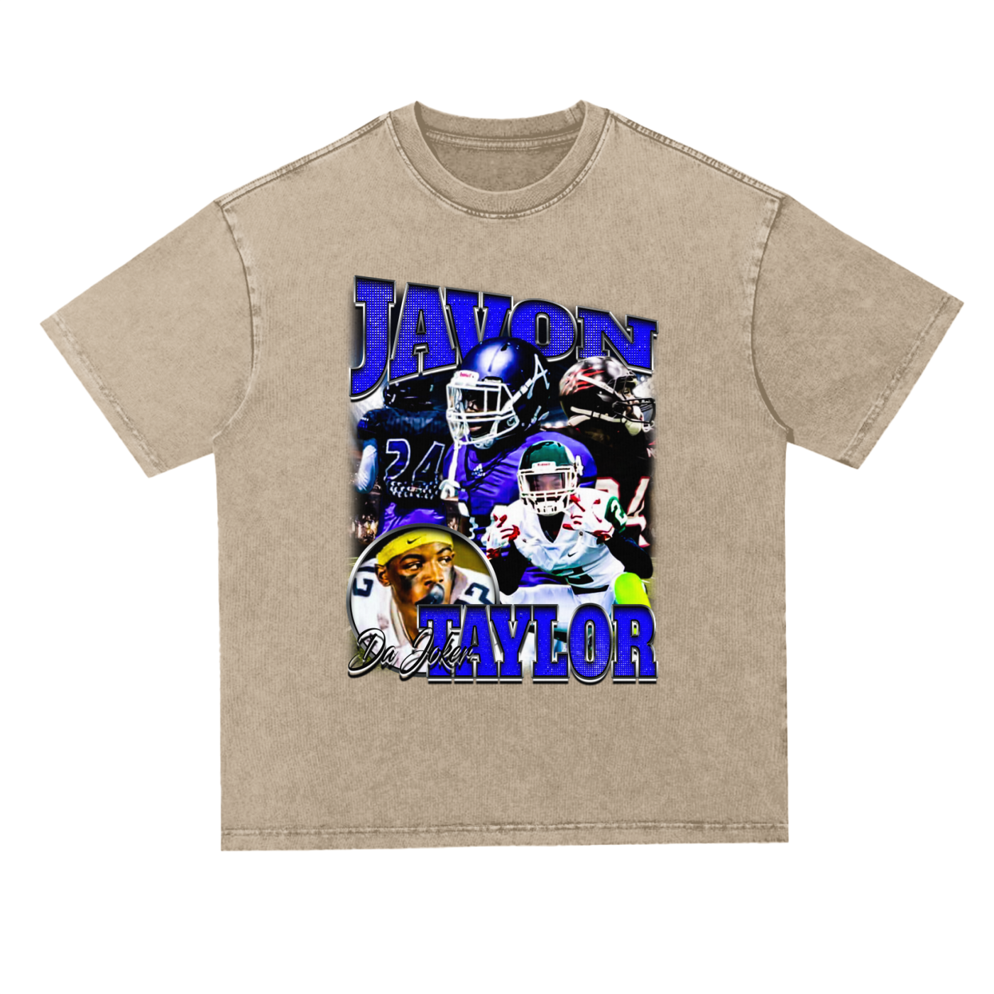 Javon Taylor Oversized Acid Wash Tee