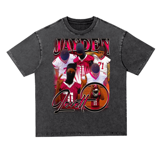 Jayden Lovett Oversized Acid wash T-shirt