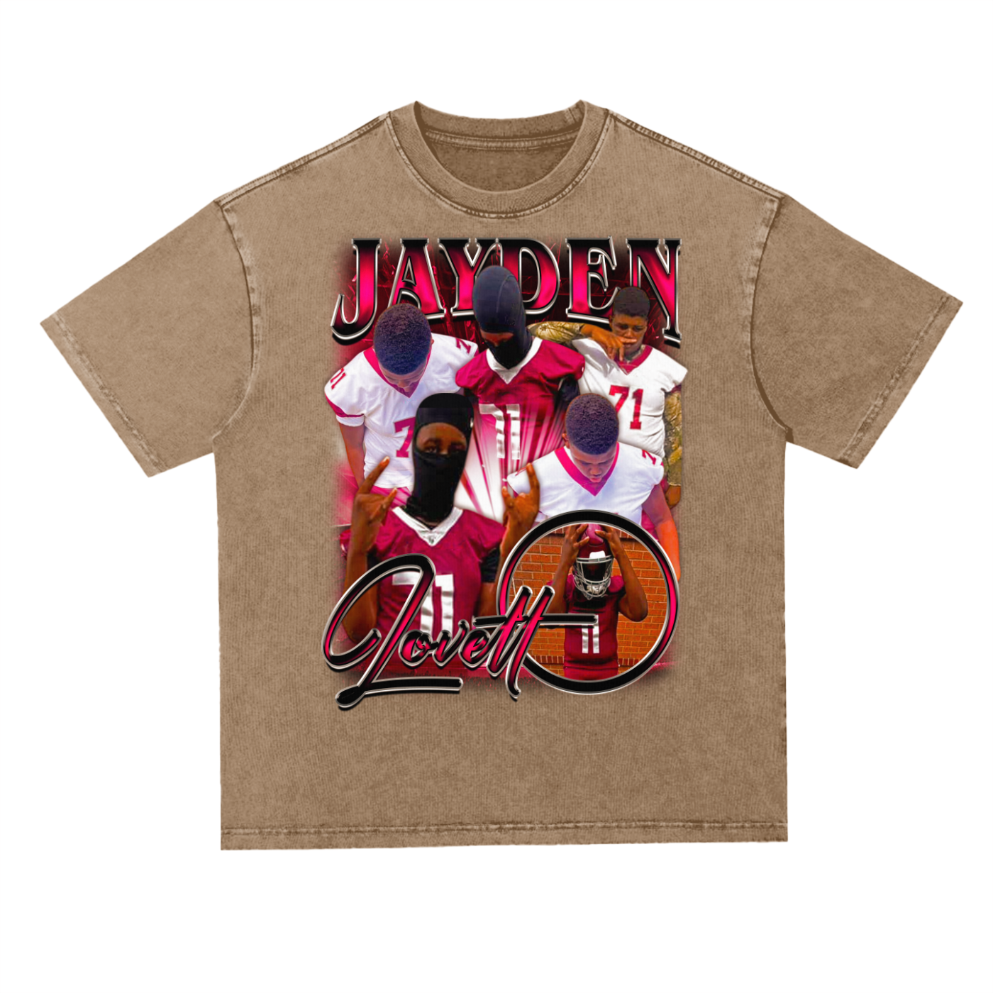 Jayden Lovett Oversized Acid wash T-shirt
