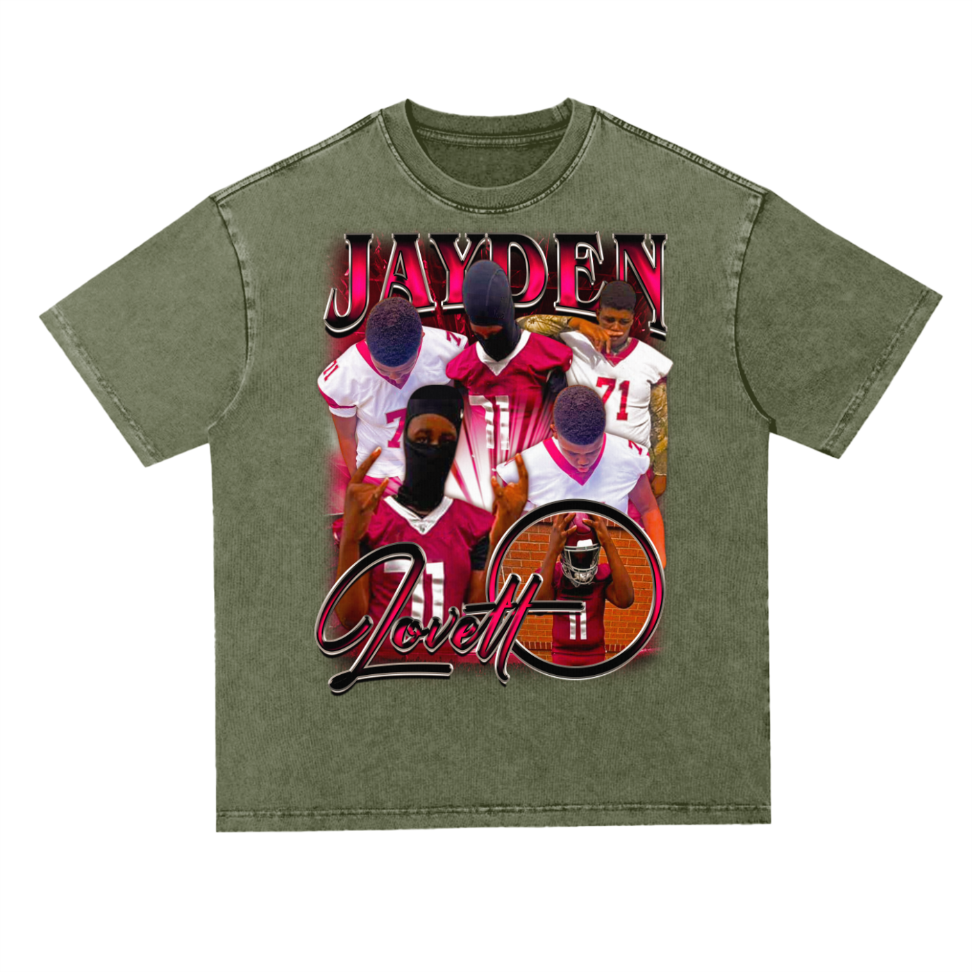 Jayden Lovett Oversized Acid wash T-shirt