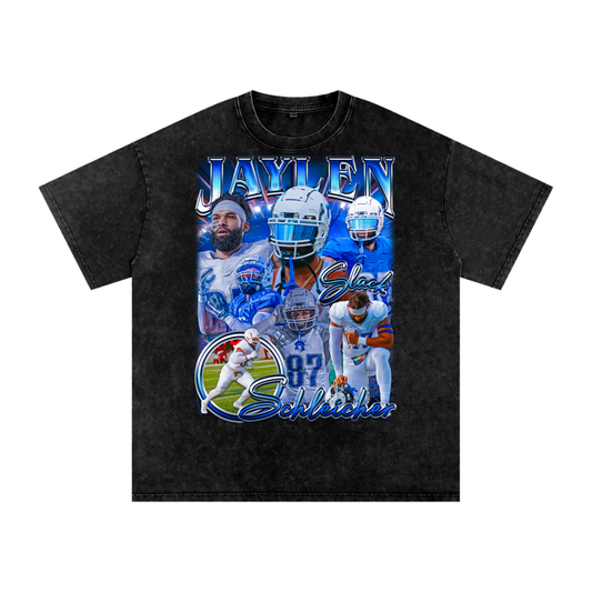 Jaylen Schleicher Oversized Acid wash T-shirt