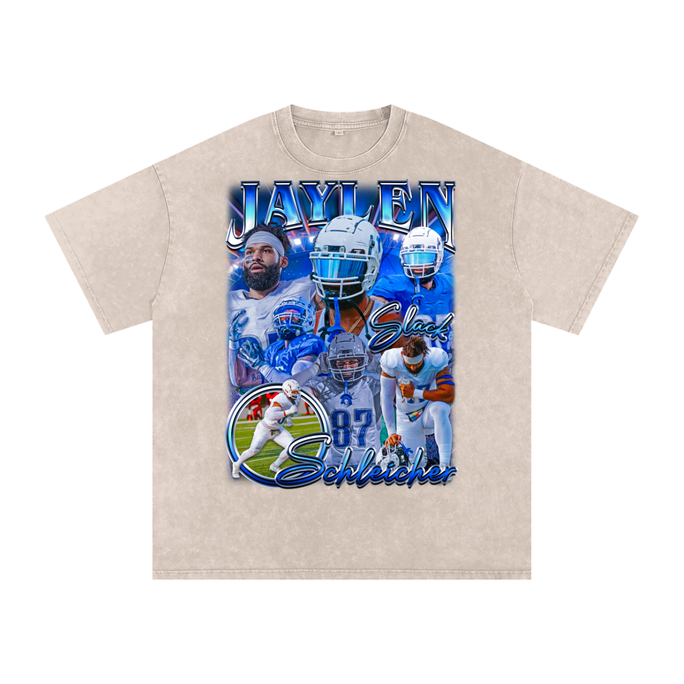 Jaylen Schleicher Oversized Acid wash T-shirt