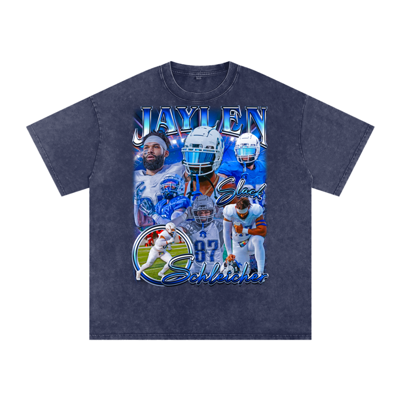 Jaylen Schleicher Oversized Acid wash T-shirt