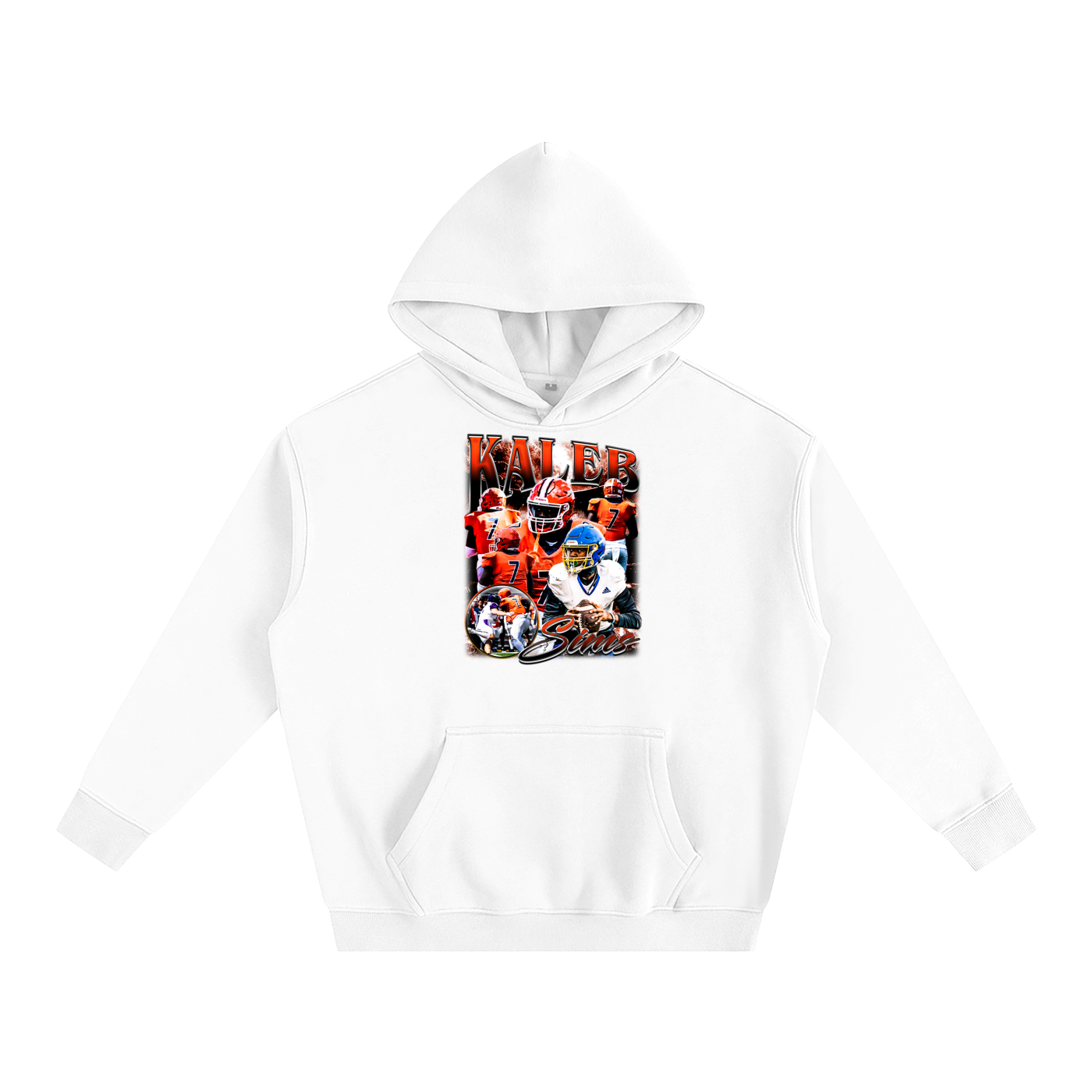 Kaleb Sims Oversize Fleeced Hoodie