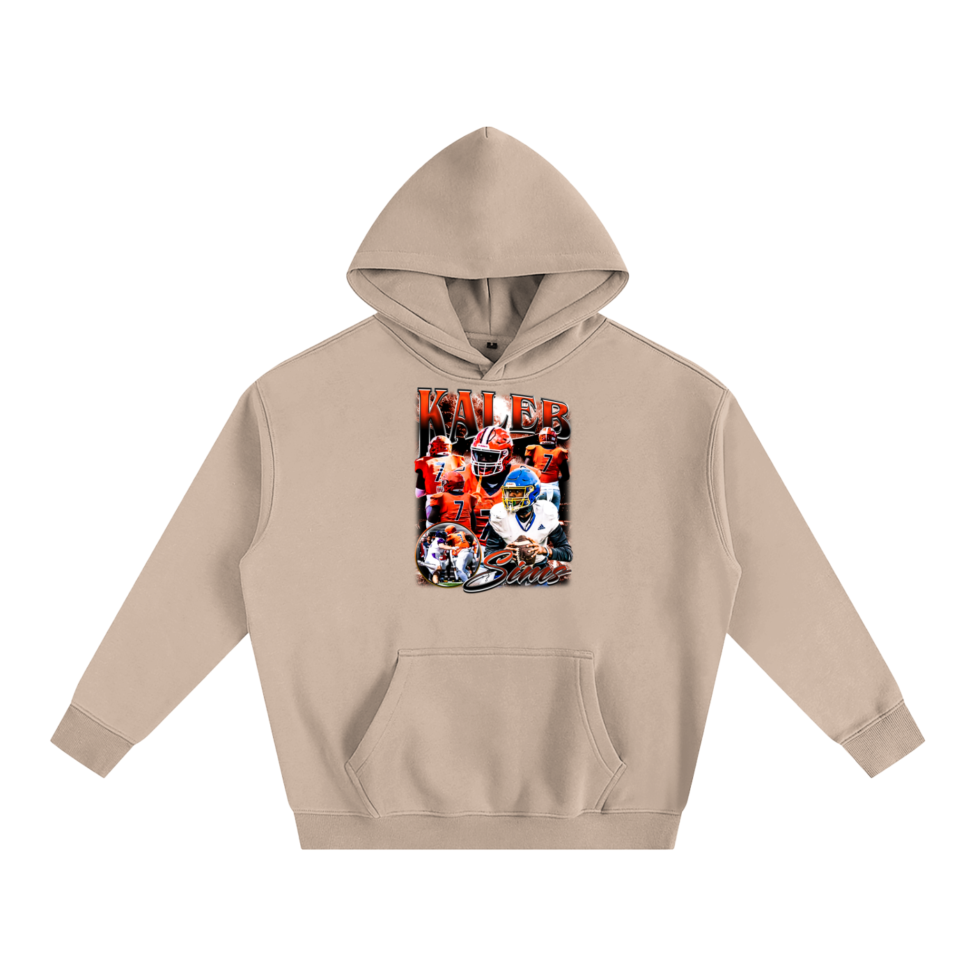 Kaleb Sims Oversize Fleeced Hoodie
