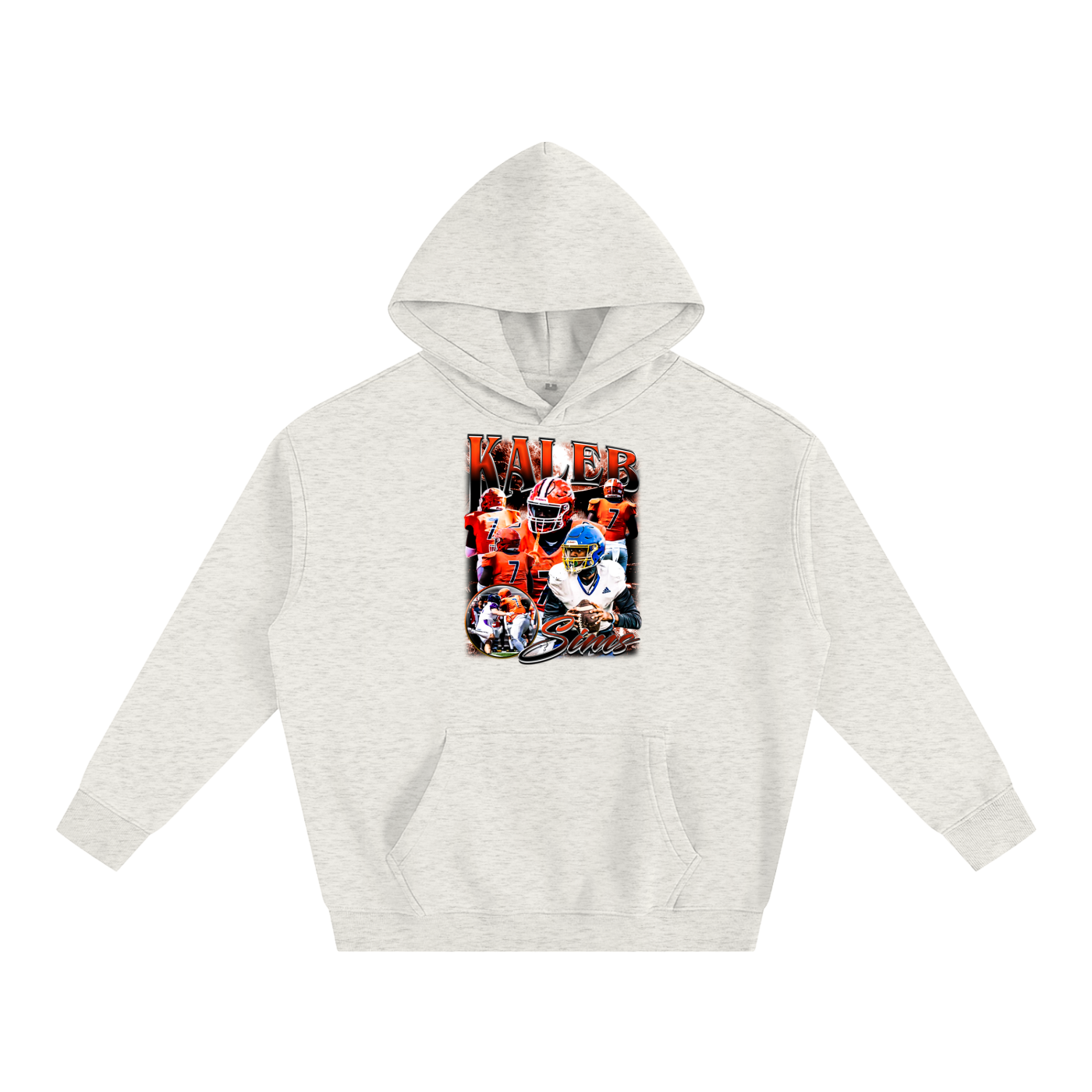 Kaleb Sims Oversize Fleeced Hoodie