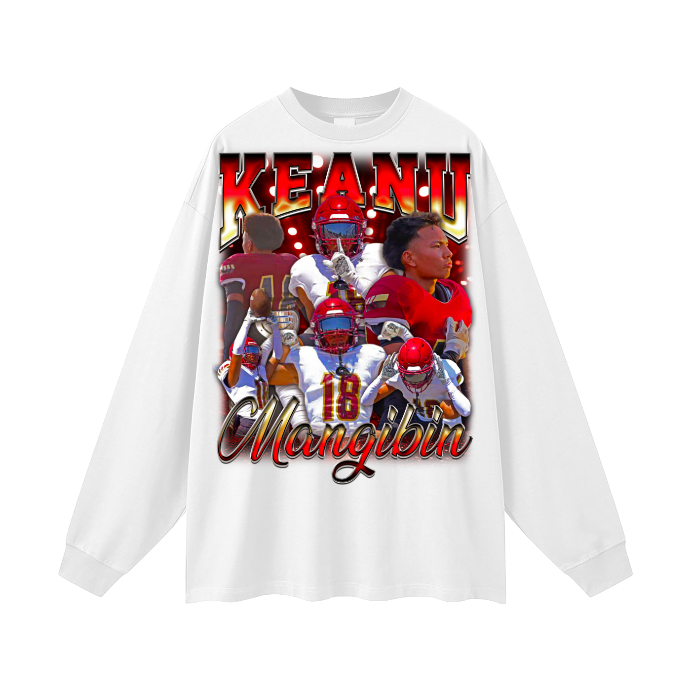 Keanu Mangibin Oversized Long Sleeve Tee